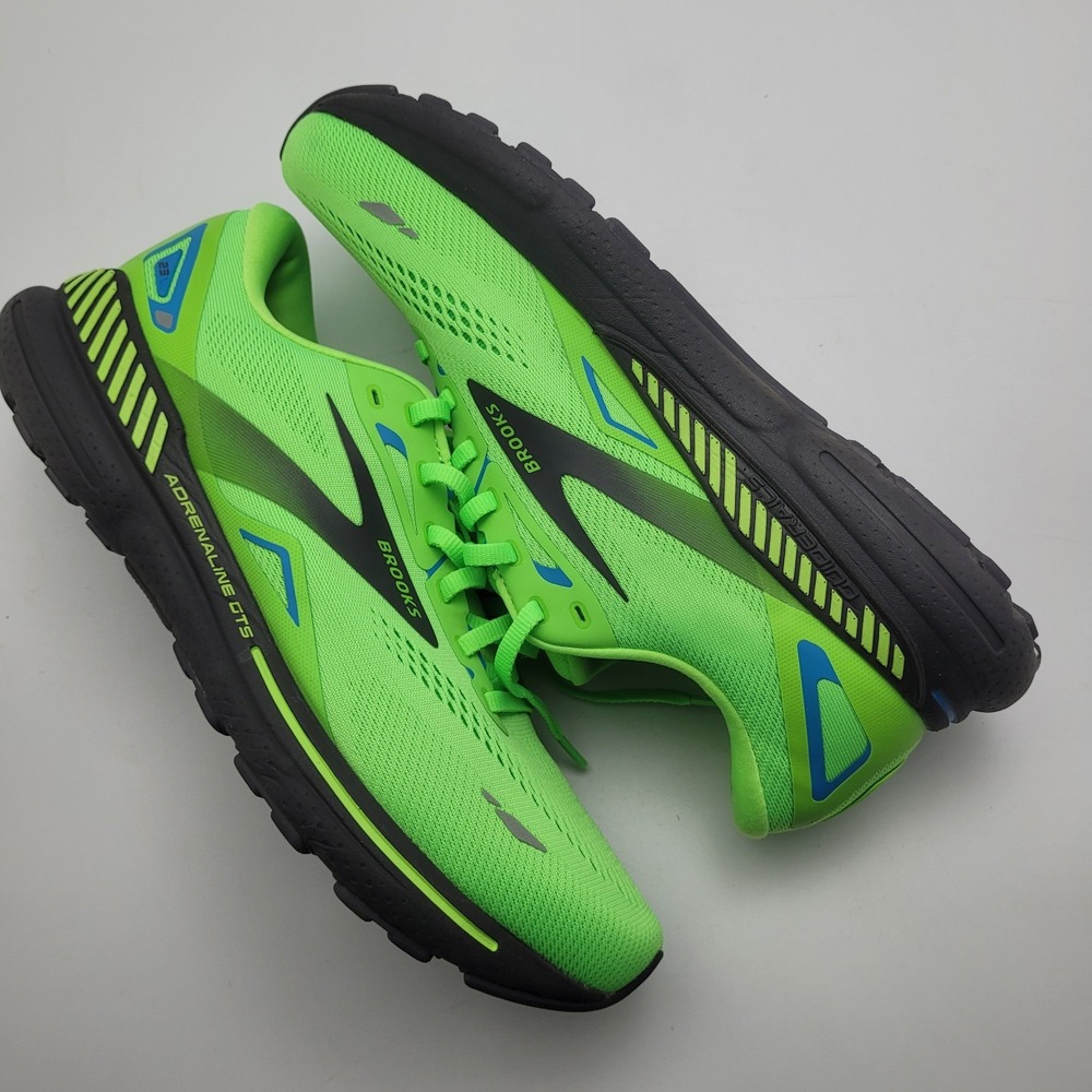 Brooks Adrenaline GTS 23 Shoes Mens US Size 10 EE Green Running